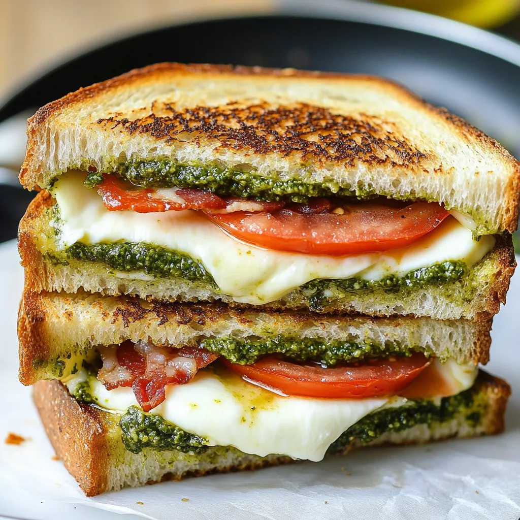 Pesto Grilled Cheese Sandwich Recipe