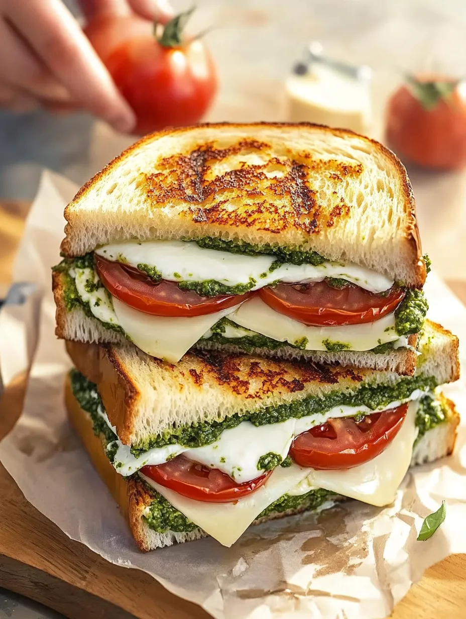 Pesto Grilled Cheese Sandwich Recipe