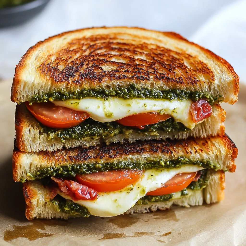 Pesto Grilled Cheese Sandwich Recipe