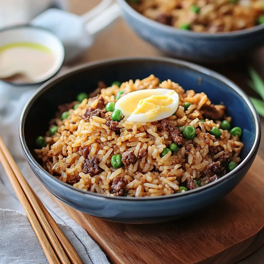 easy Hamburger Fried Rice