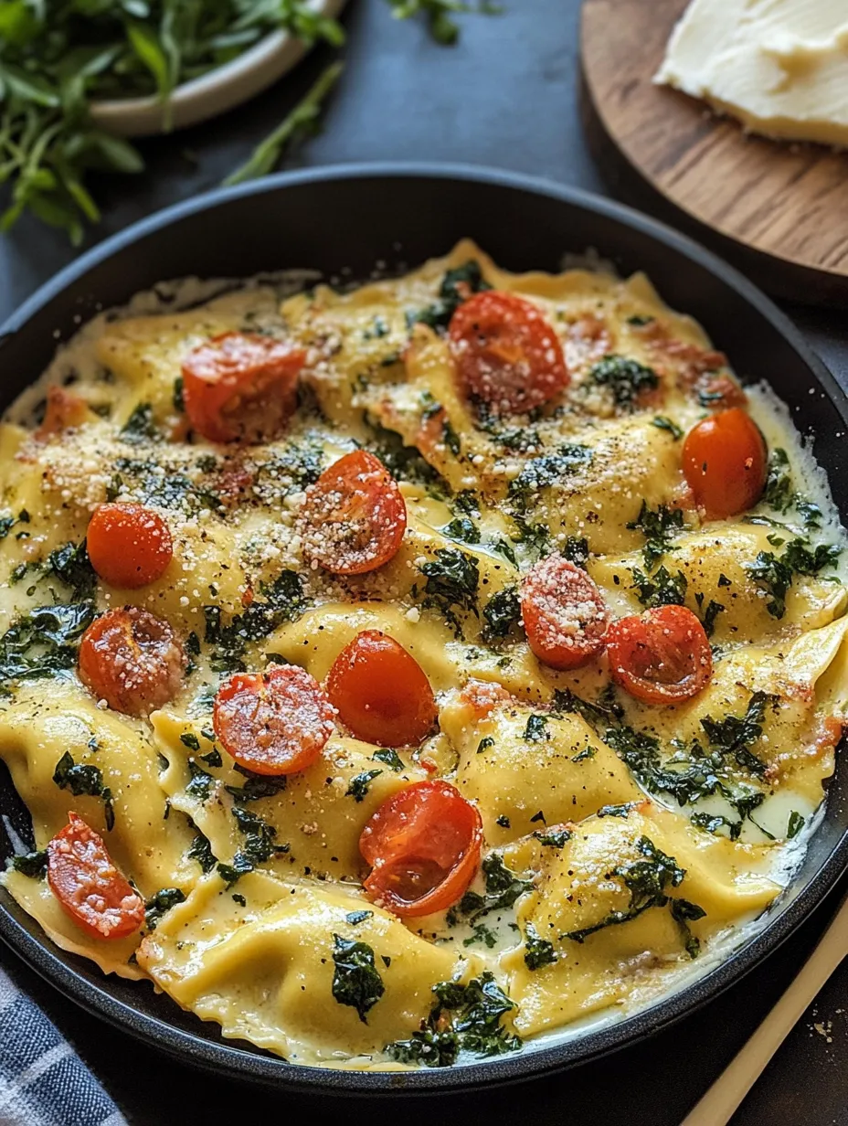 Creamy Tuscan Ravioli