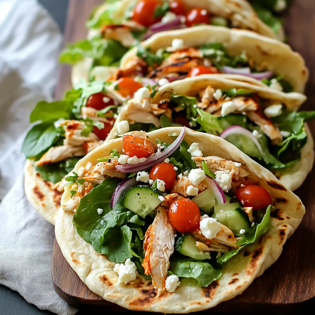 Chicken Hummus Naan Wraps Recipe