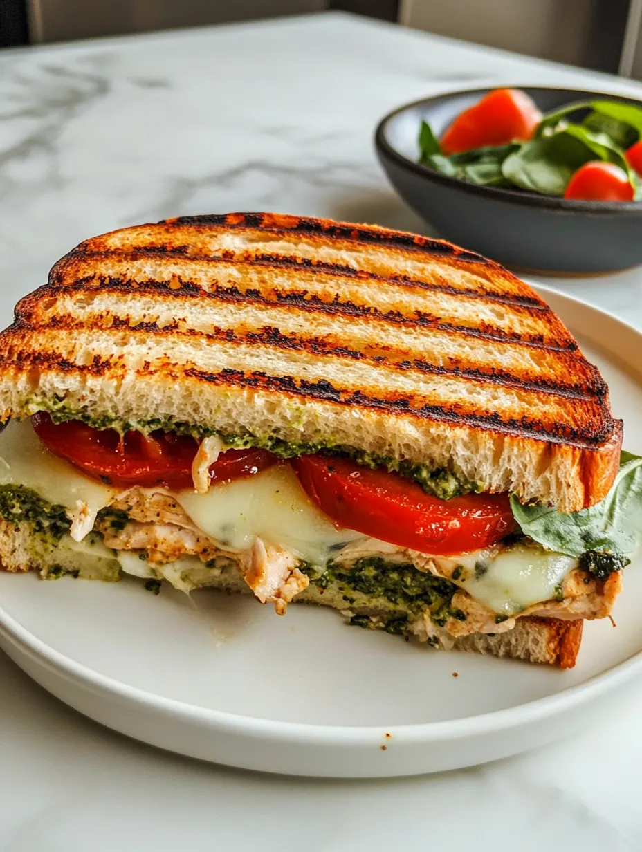 Loaded Chicken Pesto Panini Recipe