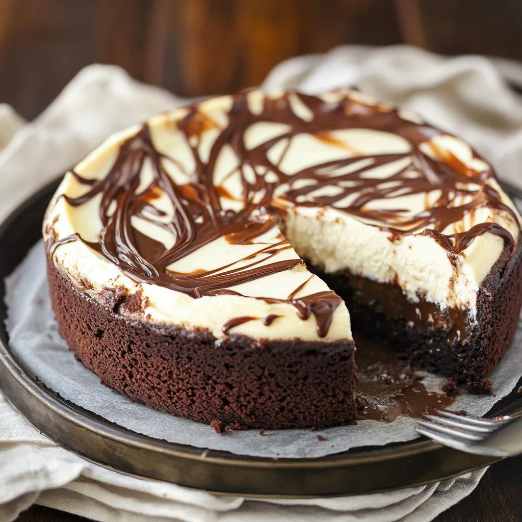 Incredible Brownie Bottom Cheesecake