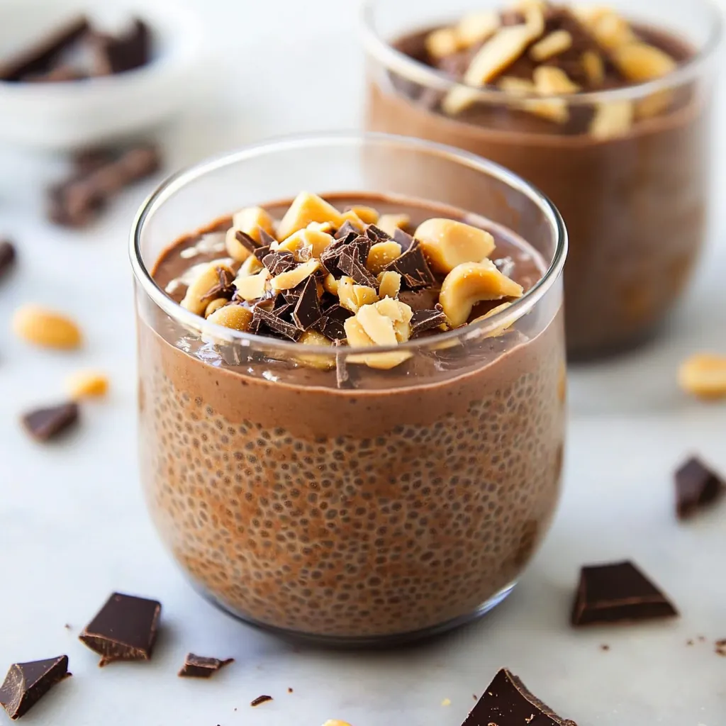 Chocolate Peanut Butter Chia Pudding