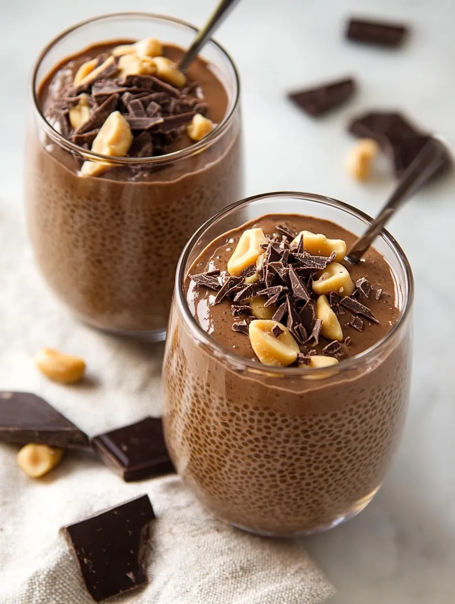Chocolate Peanut Butter Chia Pudding