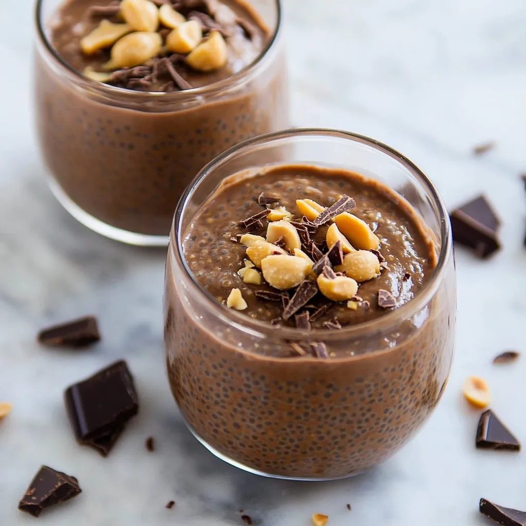 Tasty Chocolate Peanut Butter Chia Pudding