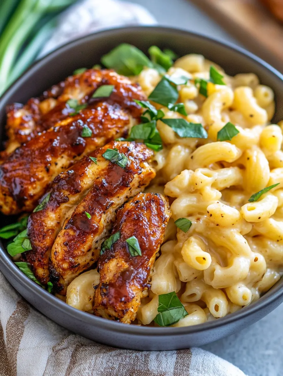Copycat Applebee's Honey Pepper Chicken Mac and Cheese