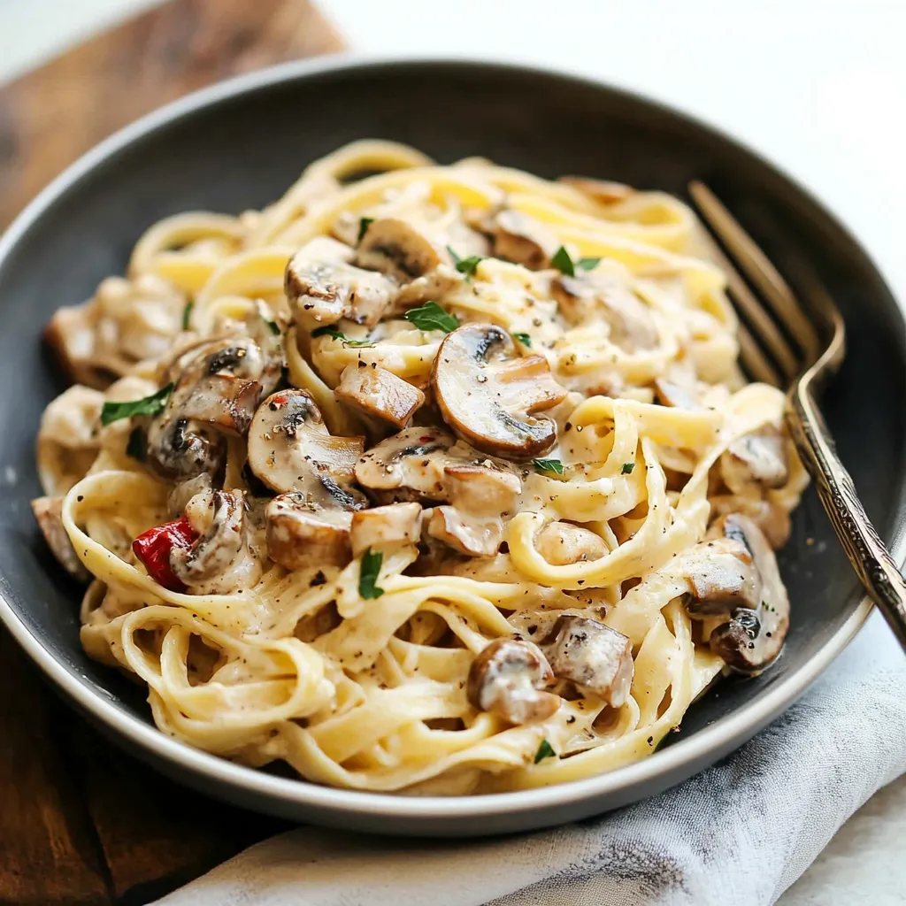 Date Night Mushroom Fettuccine