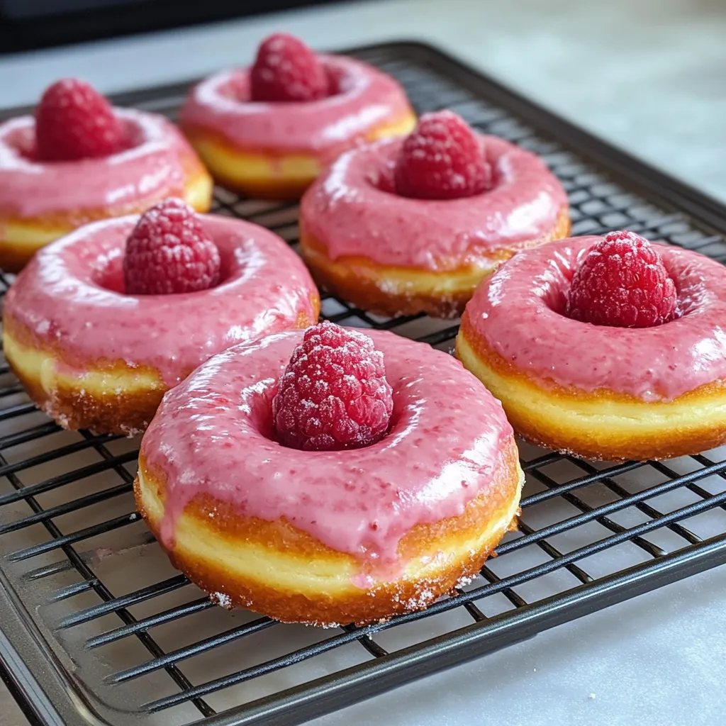 Baked Raspberry Donuts