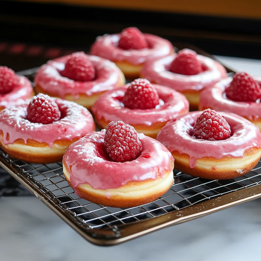 Dilicious Baked Raspberry Donuts Recipe
