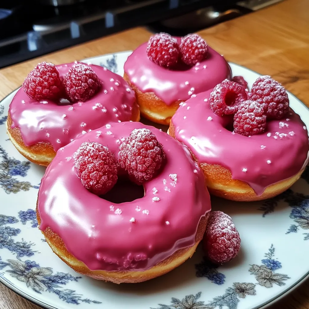 Easy Baked Raspberry Donuts