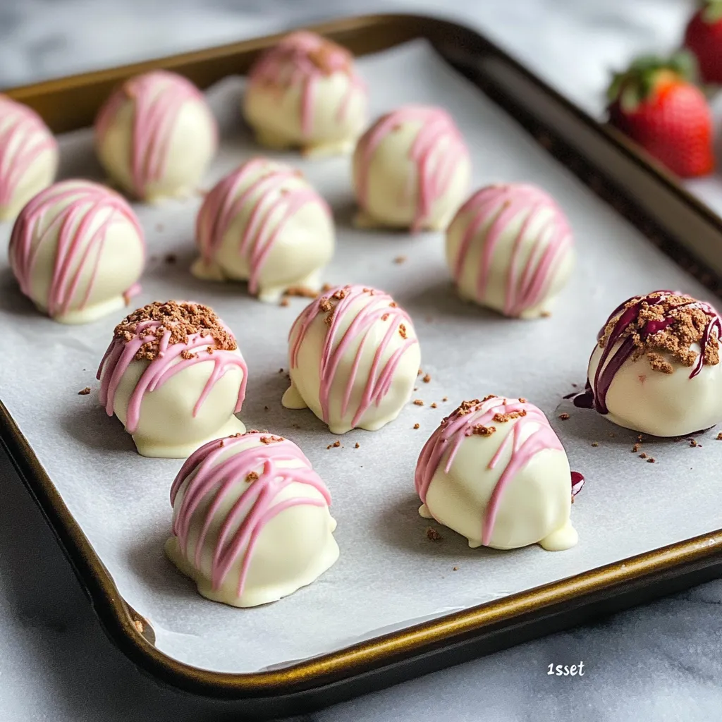Strawberry Cheesecake Truffles Recipe