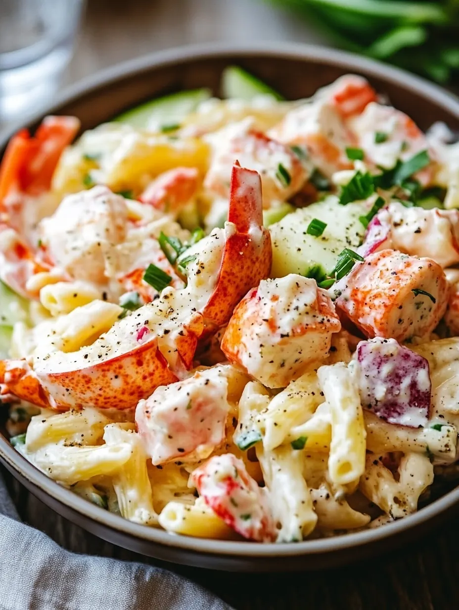 Pasta Salad with Lobster Roll Twist