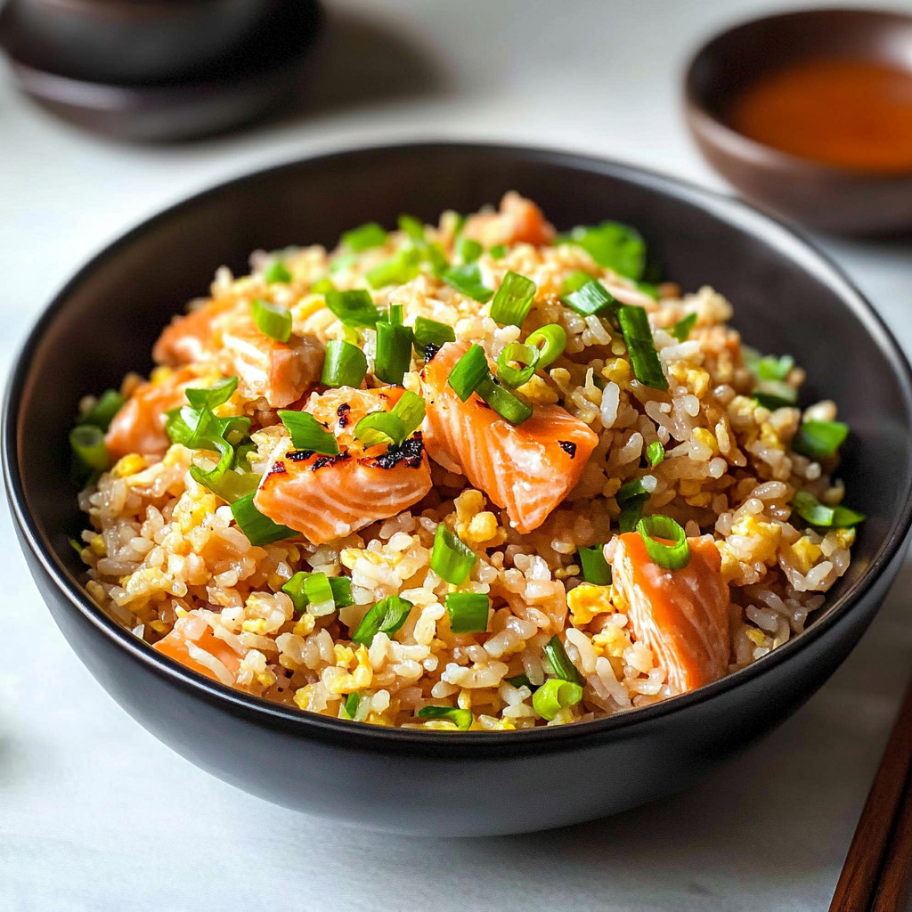 Delicious Salmon Fried Rice
