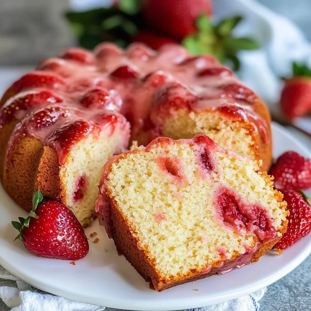 Strawberry Pound Cake