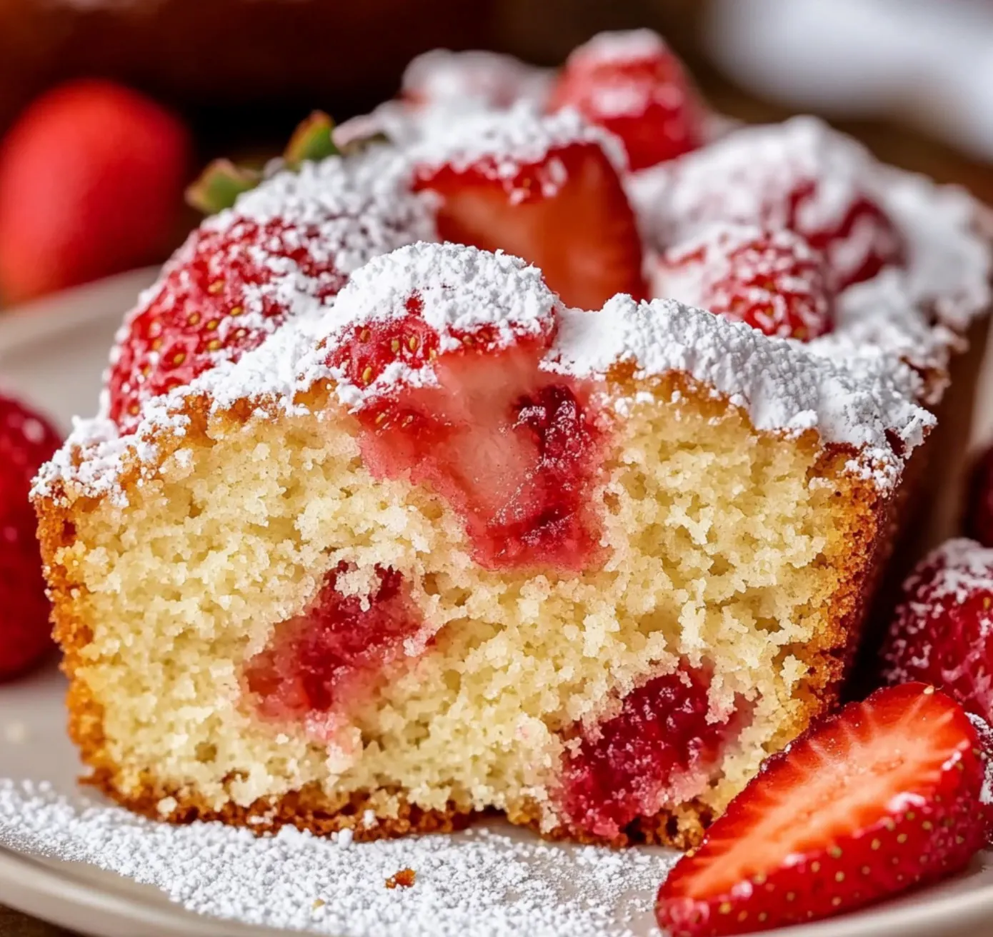 Easy Strawberry Pound Cake