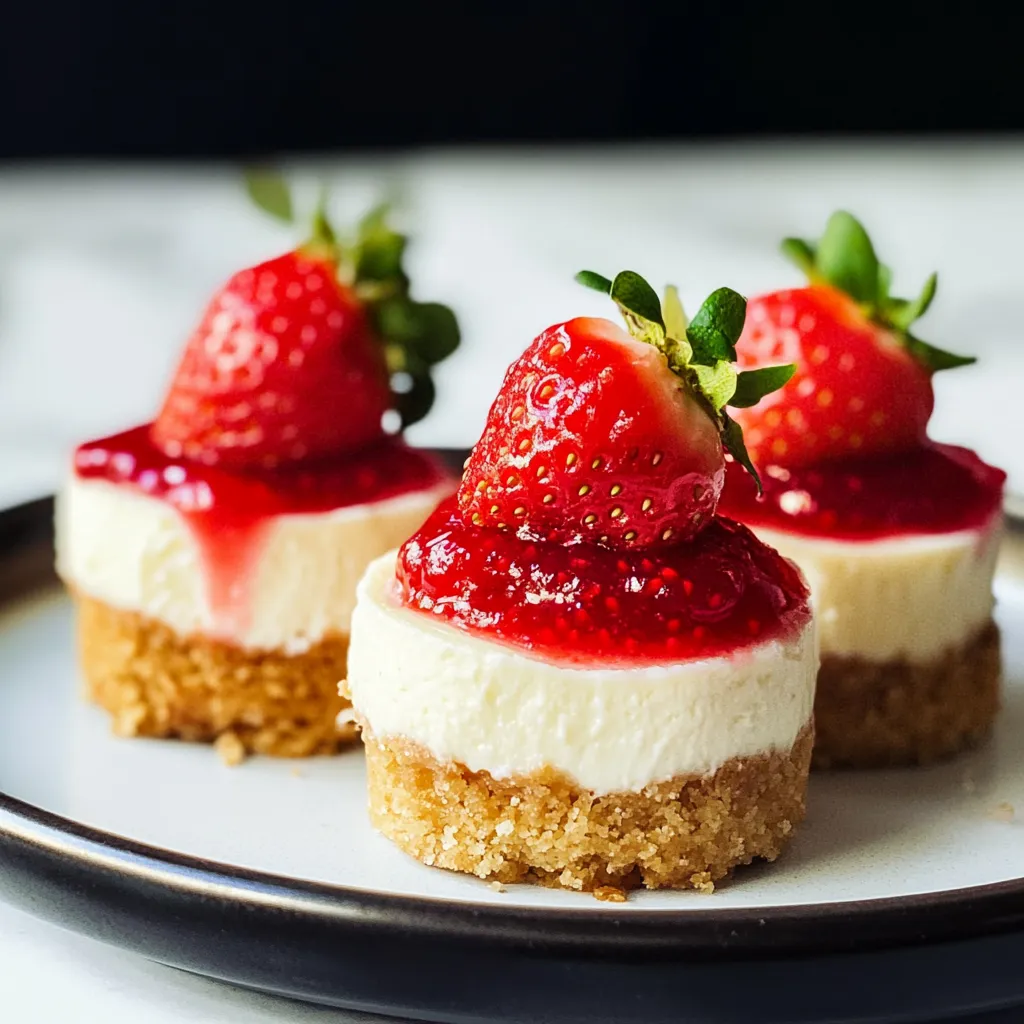 Mini Strawberry Cheesecake