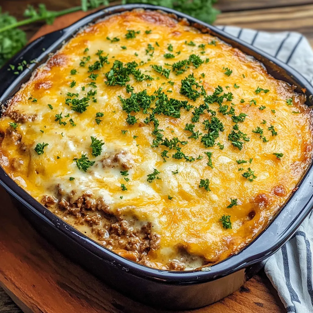 Hearty Biscuit-Topped Beef Casserole