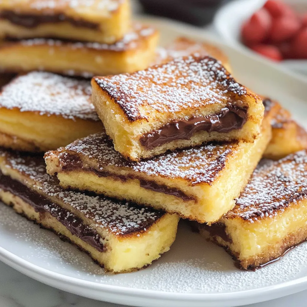 Nutella Stuffed French Toast Sticks Recipe