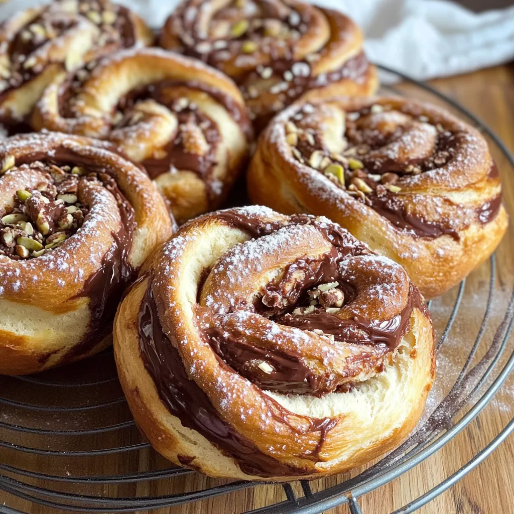 Easy Nutella and Halva Babka Buns Recipe