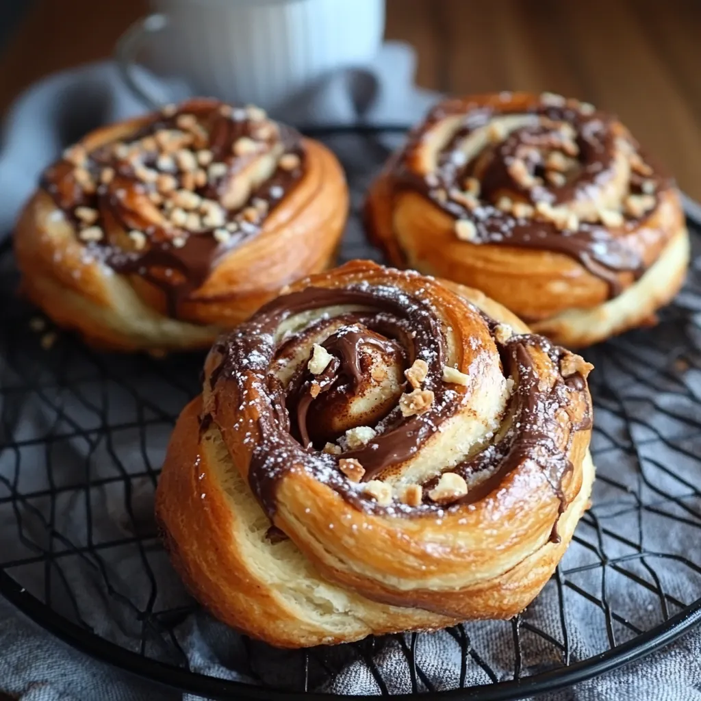 Best Nutella and Halva Babka Buns Recipe