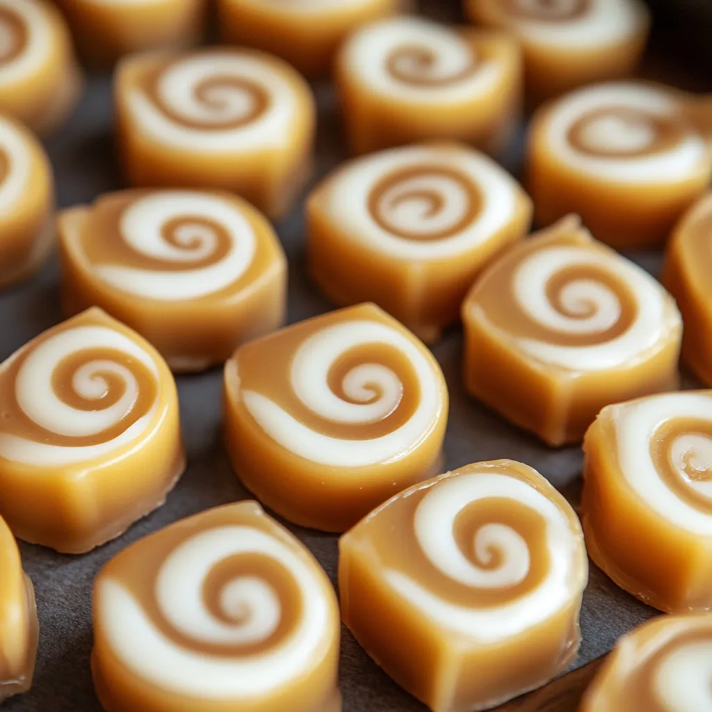Vanilla cream filled caramel