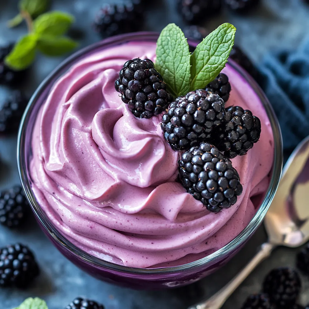 Easy Blackberry Mousse