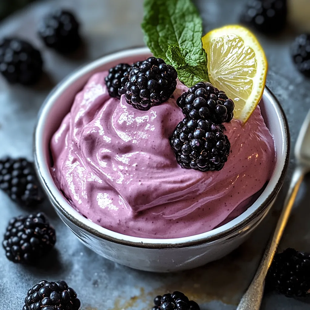 Easy Blackberry Mousse Recipe