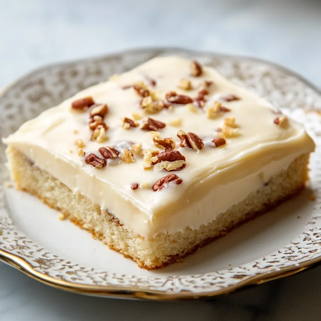 White Texas Sheet Cake