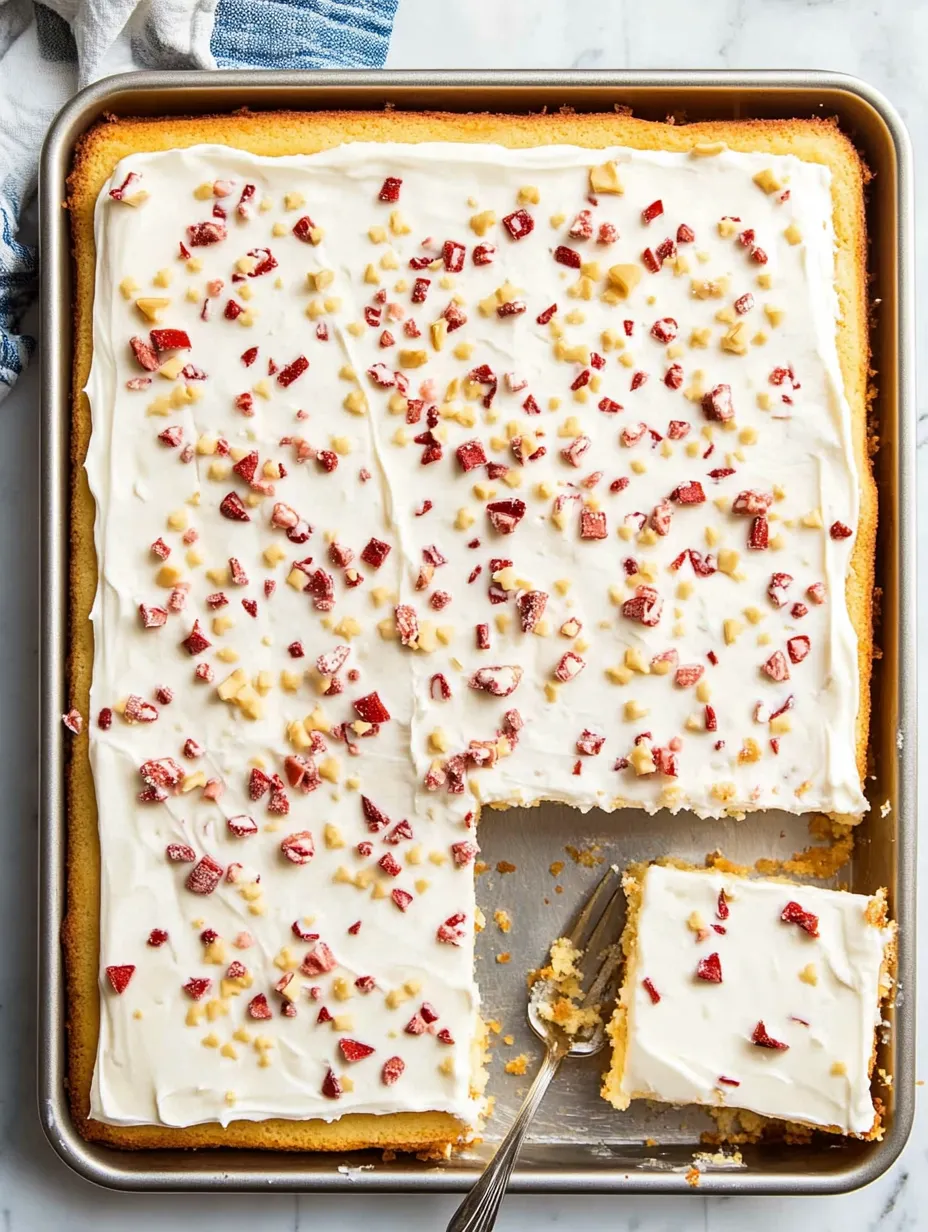 White Texas Sheet Cake Recipe