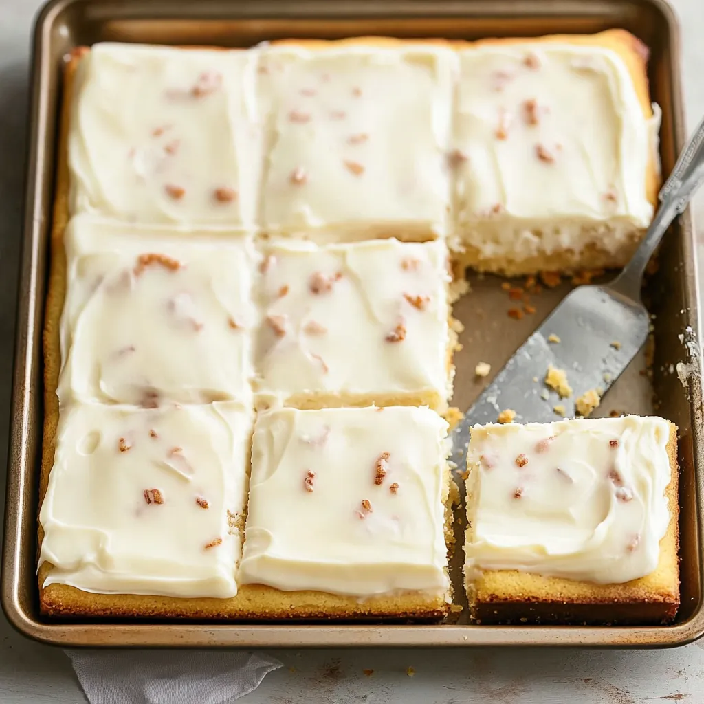 Easy White Texas Sheet Cake