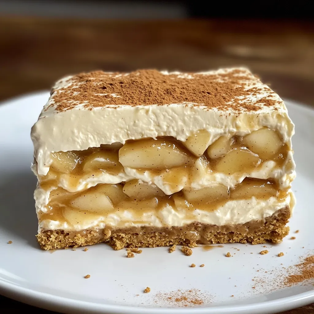 Easy No-Bake Caramel Apple Icebox Cake recipe