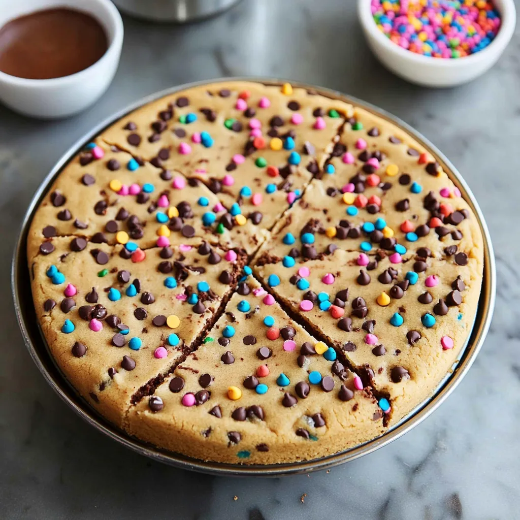 Homemade Chocolate Chip Cookie Cake