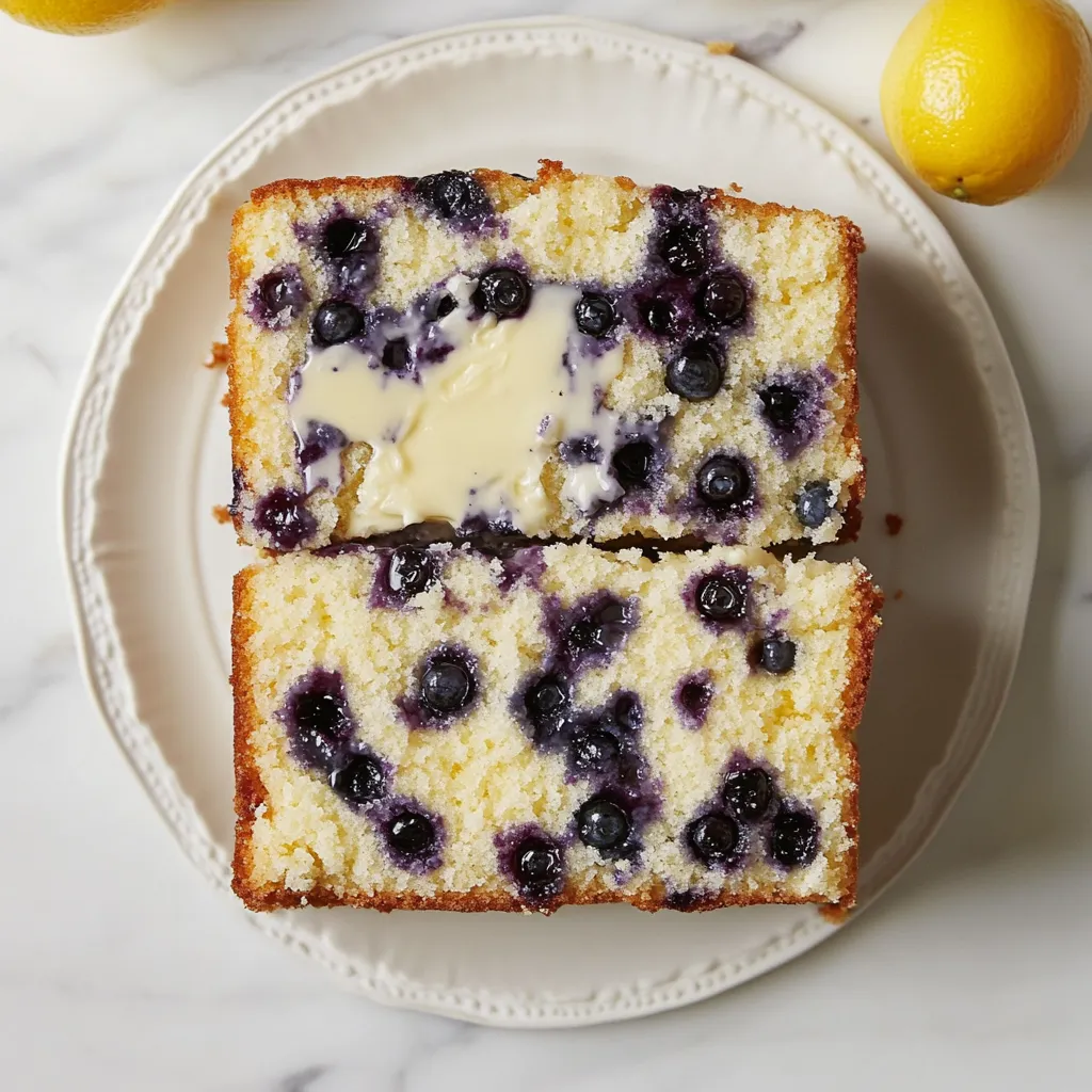 Easy Lemon Blueberry Cake