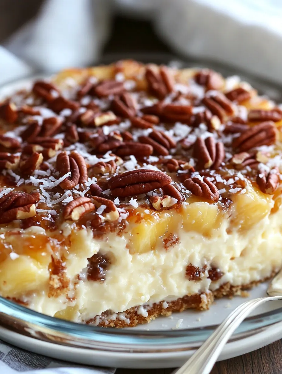 A chunk of dessert with nutty bits on the surface.