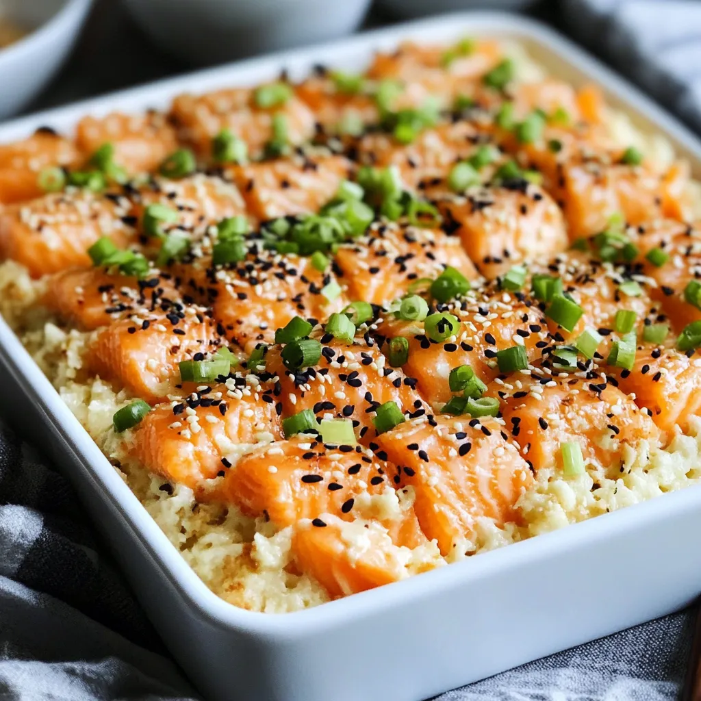 A white bowl filled with fish and vegetables.