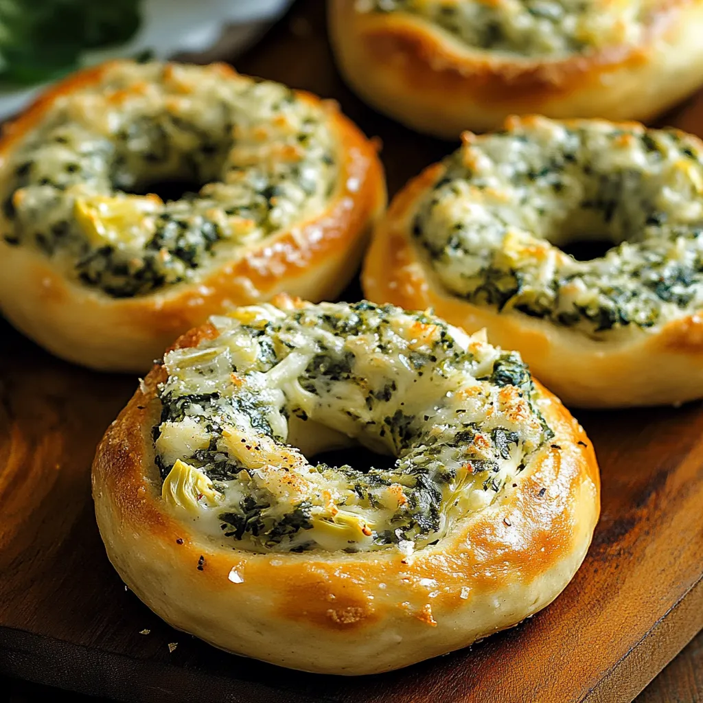 A pizza with spinach and cheese on top.