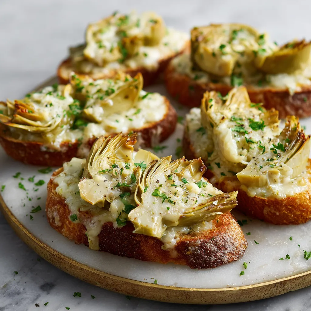 A plate of bread with cheese and herbs on it.