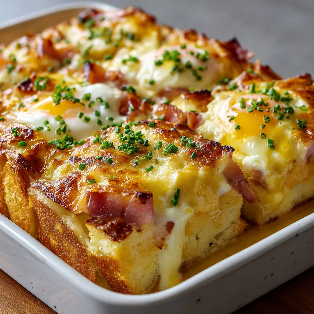 A plate of food with eggs and bacon.