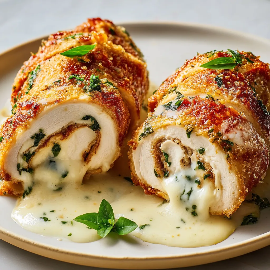 Two pieces of meat on a plate with sauce.