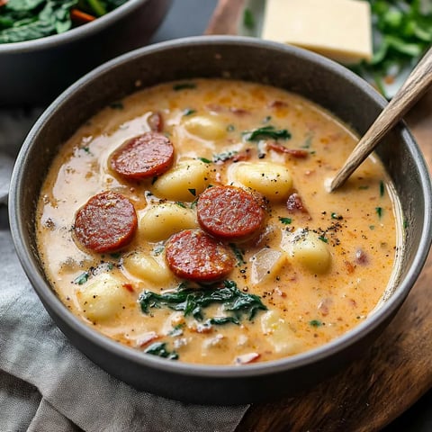 Creamy Kielbasa Gnocchi
