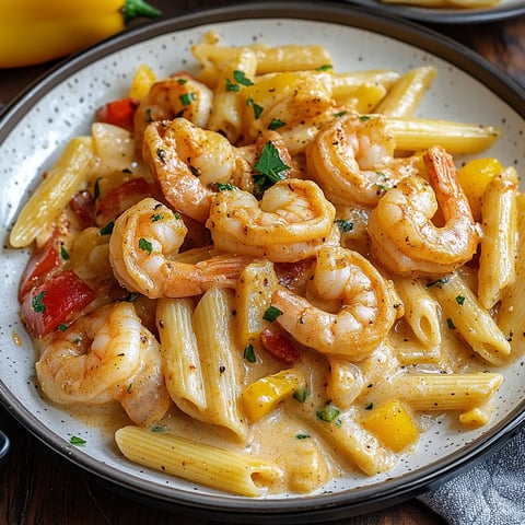 Creamy Jamaican Shrimp Rasta Pasta